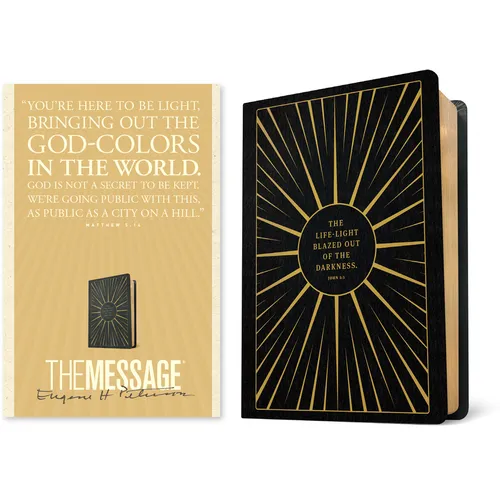 The Message Anniversary Edition (Leather-Look, Life-Light Black)