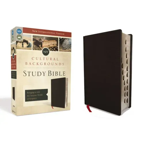 NIV, Cultural Backgrounds Study Bible, Indexed, Bonded Leather: Bringing to Life the Ancient World of Scripture