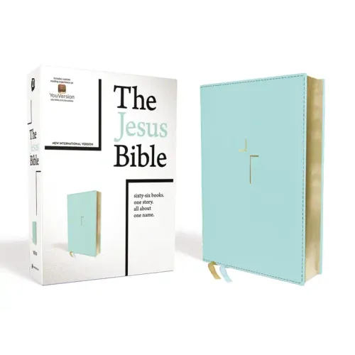 The Jesus Bible, NIV Edition, Leathersoft, Blue, Comfort Print