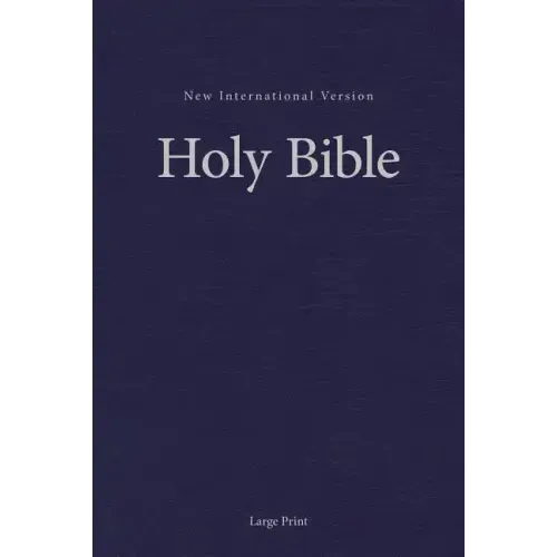 NIV, Pew and Worship Bible, Large Print, Hardcover, Blue