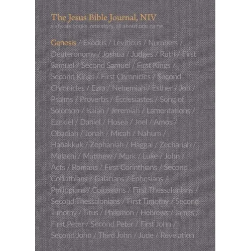 The Jesus Bible Journal, Genesis, Niv, Paperback, Comfort Print