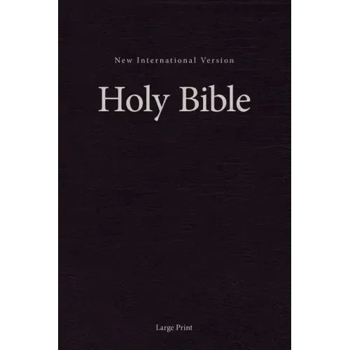 NIV, Pew and Worship Bible, Large Print, Hardcover, Black