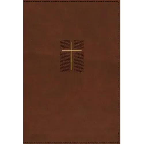 Niv, Quest Study Bible, Leathersoft, Brown, Indexed, Comfort Print: The Only Q and A Study Bible