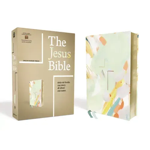 The Jesus Bible, ESV Edition, Leathersoft, Multi-Color/Teal