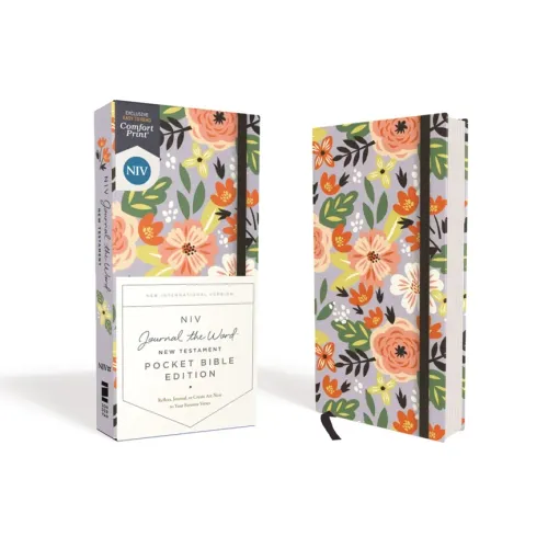 Niv, Journal the Word New Testament (Perfect for Note-Taking), Pocket Bible Edition, Hardcover, Floral, Red Letter, Comfort Print