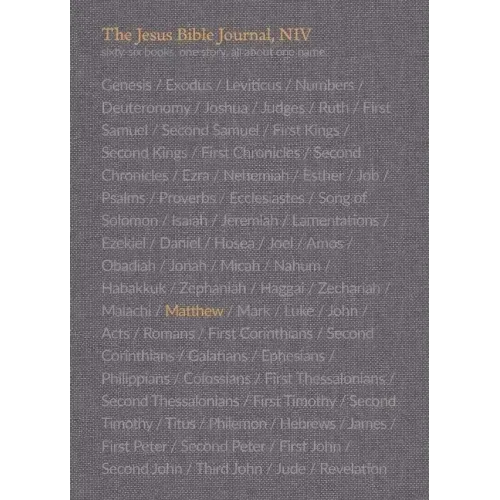 The Jesus Bible Journal, Matthew, Niv, Paperback, Comfort Print