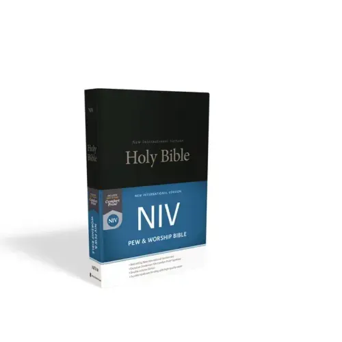 NIV, Pew and Worship Bible, Hardcover, Black