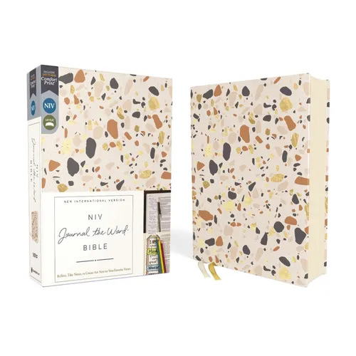 Niv, Journal the Word Bible (Perfect for Note-Taking), Cloth Over Board, Cream, Red Letter, Comfort Print: Reflect, Take Notes, or Create Art Next to